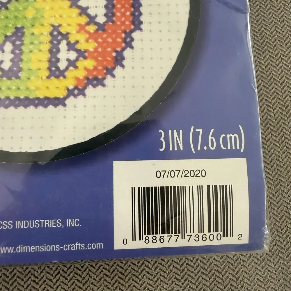 Dimensions Learn-A-Craft Cross Stitch Kits Lot of 2 Turtle Peace Sign NEW
